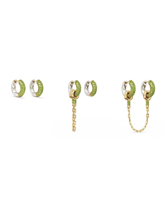 SUGAR RUSH HUGGIE CHROME DIOPSIDE EARRINGS