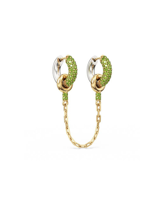 SUGAR RUSH HUGGIE CHROME DIOPSIDE EARRINGS